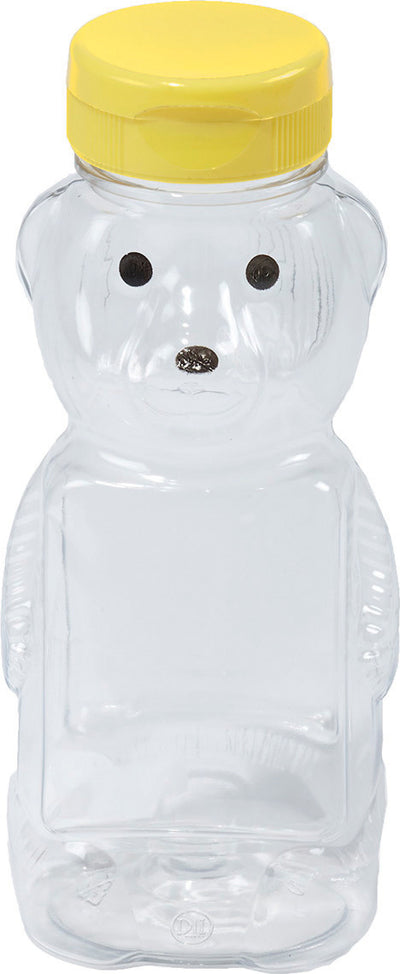 Little Giant Honey Bear Bottle W/Lid Plastic