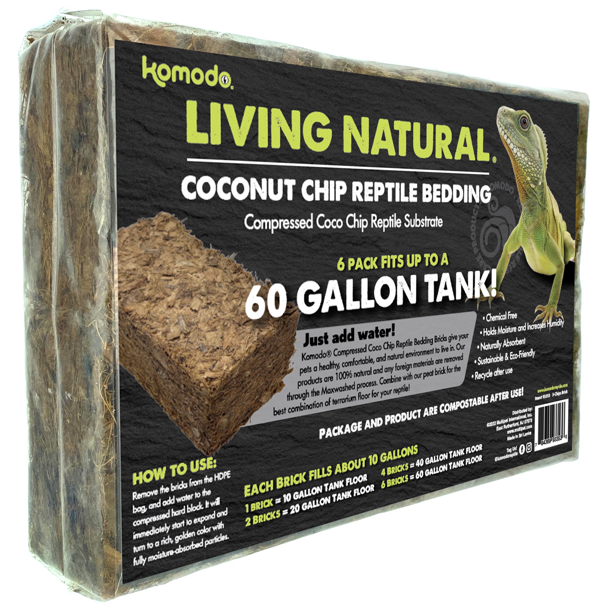 Komodo Coconut Coir Chip Bedding