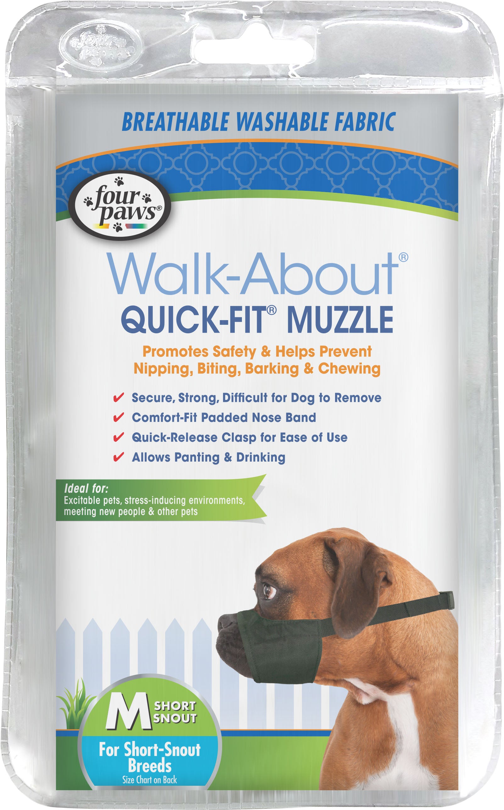 Four Paws Walk About Quick Fit Dog Muzzle