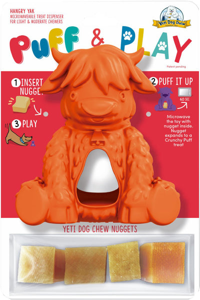 Yeti Pet Products Hangry Yak Puff & Play Dog Toy