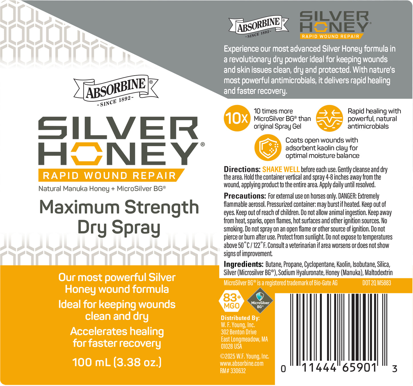 Silver Honey Rapid Skin Relief Max Spray