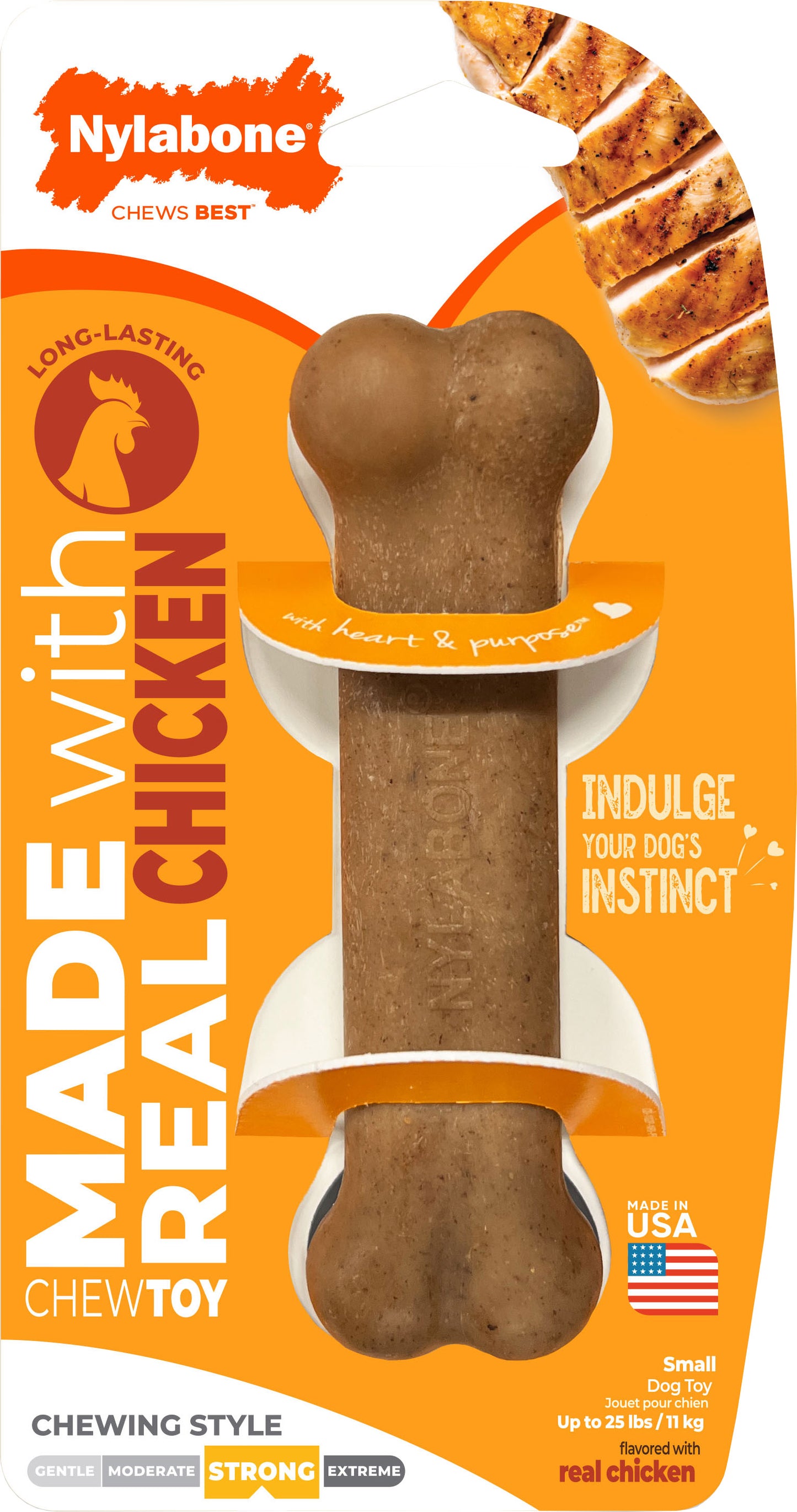 Nylabone Strong Chew Real Ingredient Bone