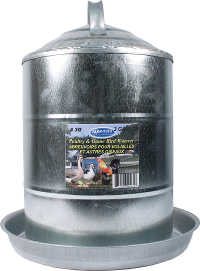 Farm-Tuff Galvanized Poultry & Game Bird Waterer