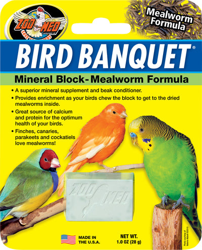 Bird Banquet Mineral Block Mealworm Formula