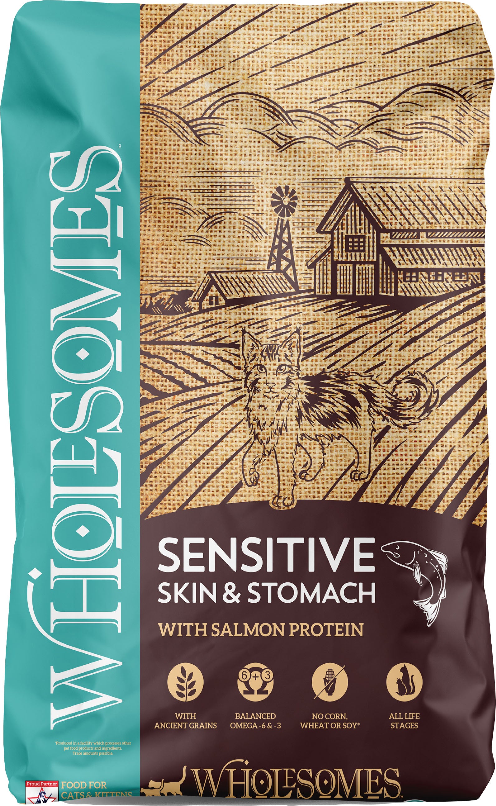 Wholesomes Sensitive Skin & Stomach Cat Food