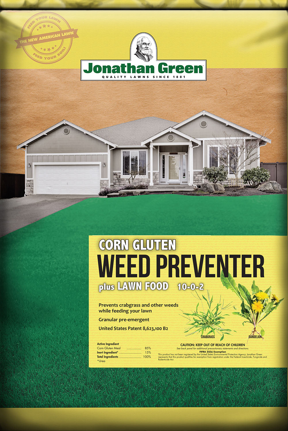 Corn Gluten Weed Preventer Plus Lawn Food 10-0-2