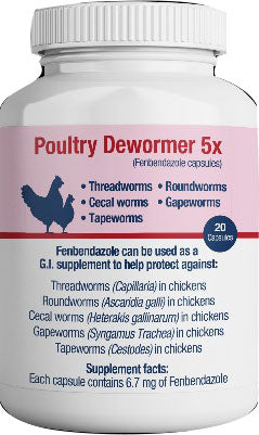 Poultry Dewormer 5x G.I. Supplement