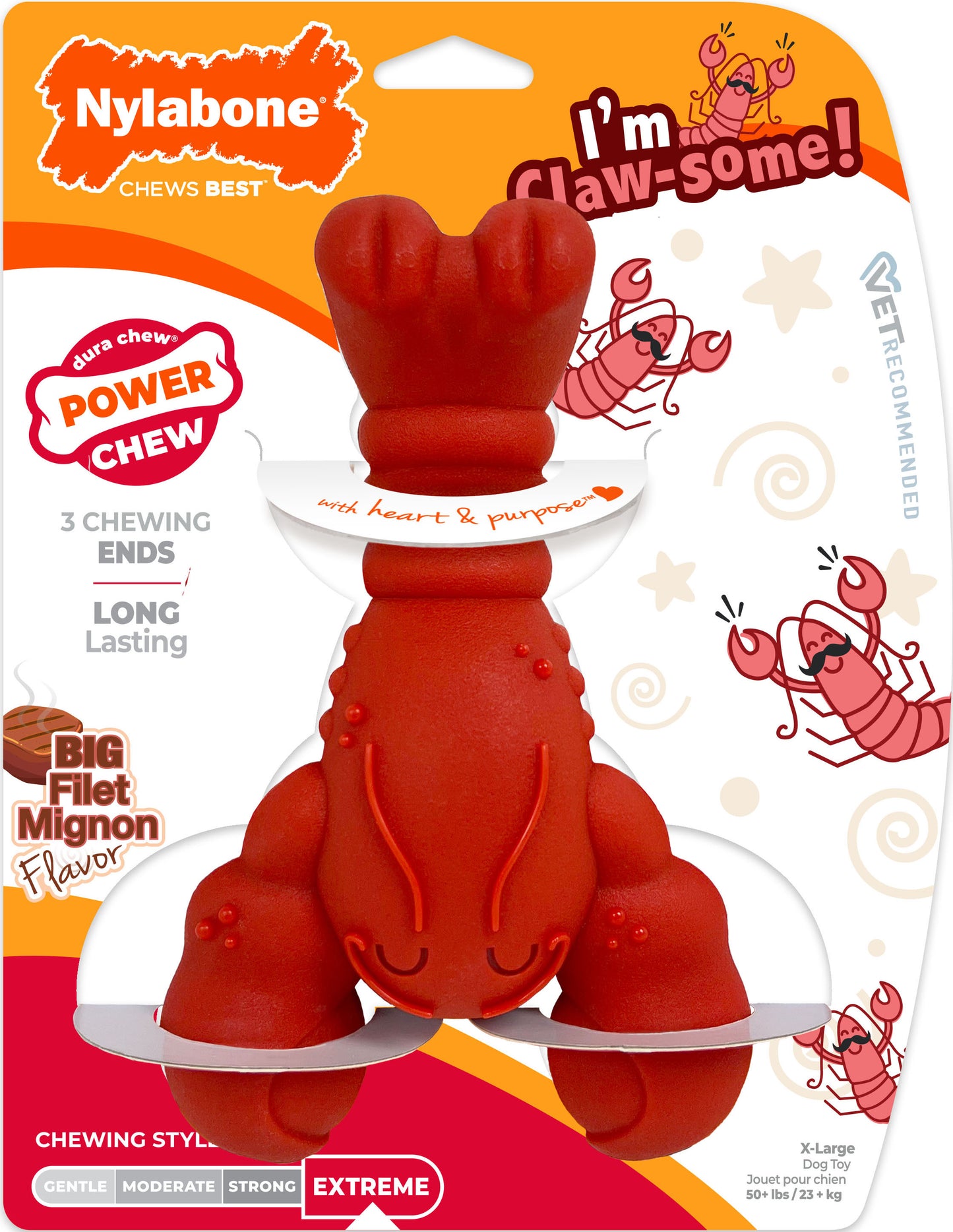 Nylabone Power Chew Lobster I'M Claw-Some