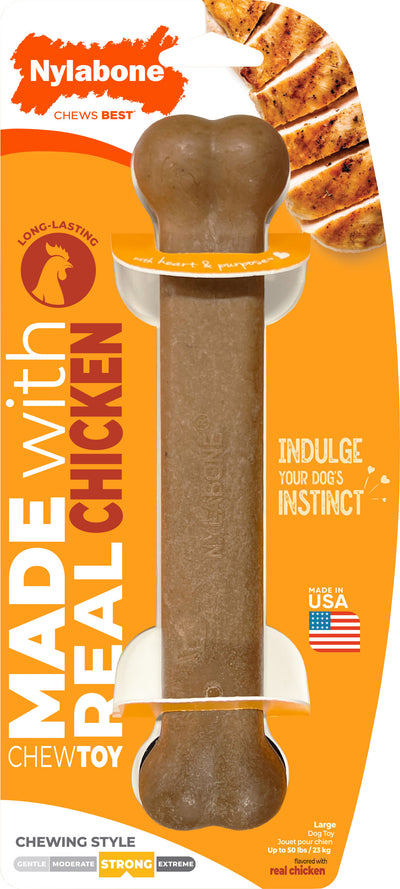 Nylabone Strong Chew Real Ingredient Bone