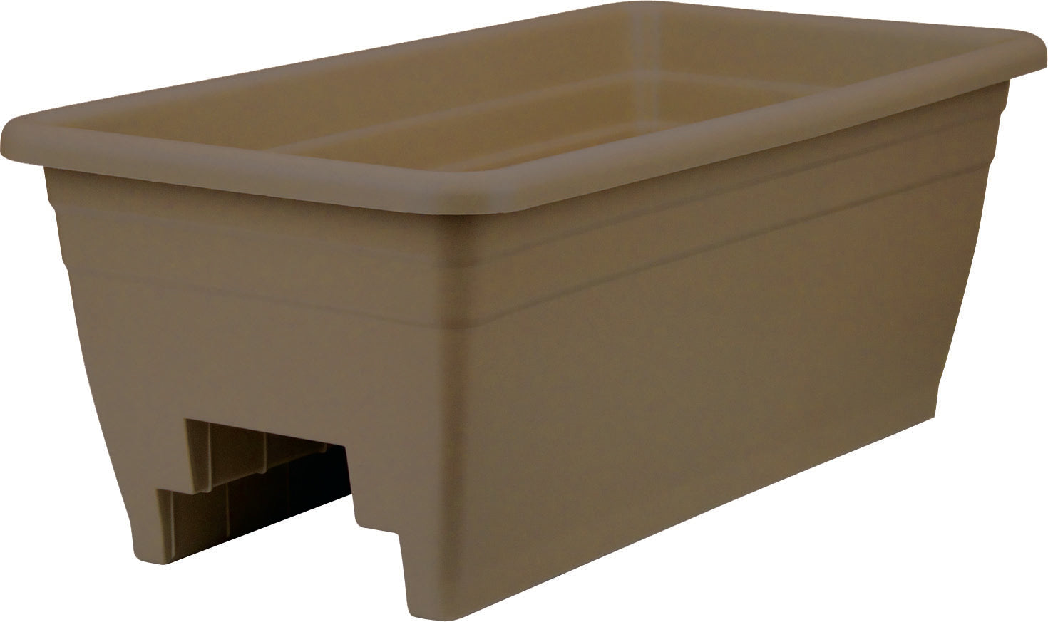 Deck Rail Plastic Box Planter