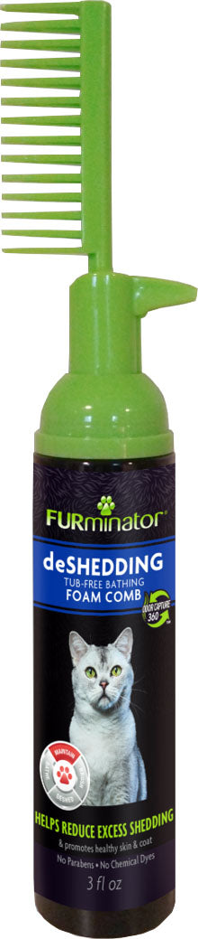 Furminator Rinse Free Foam Comb Cat