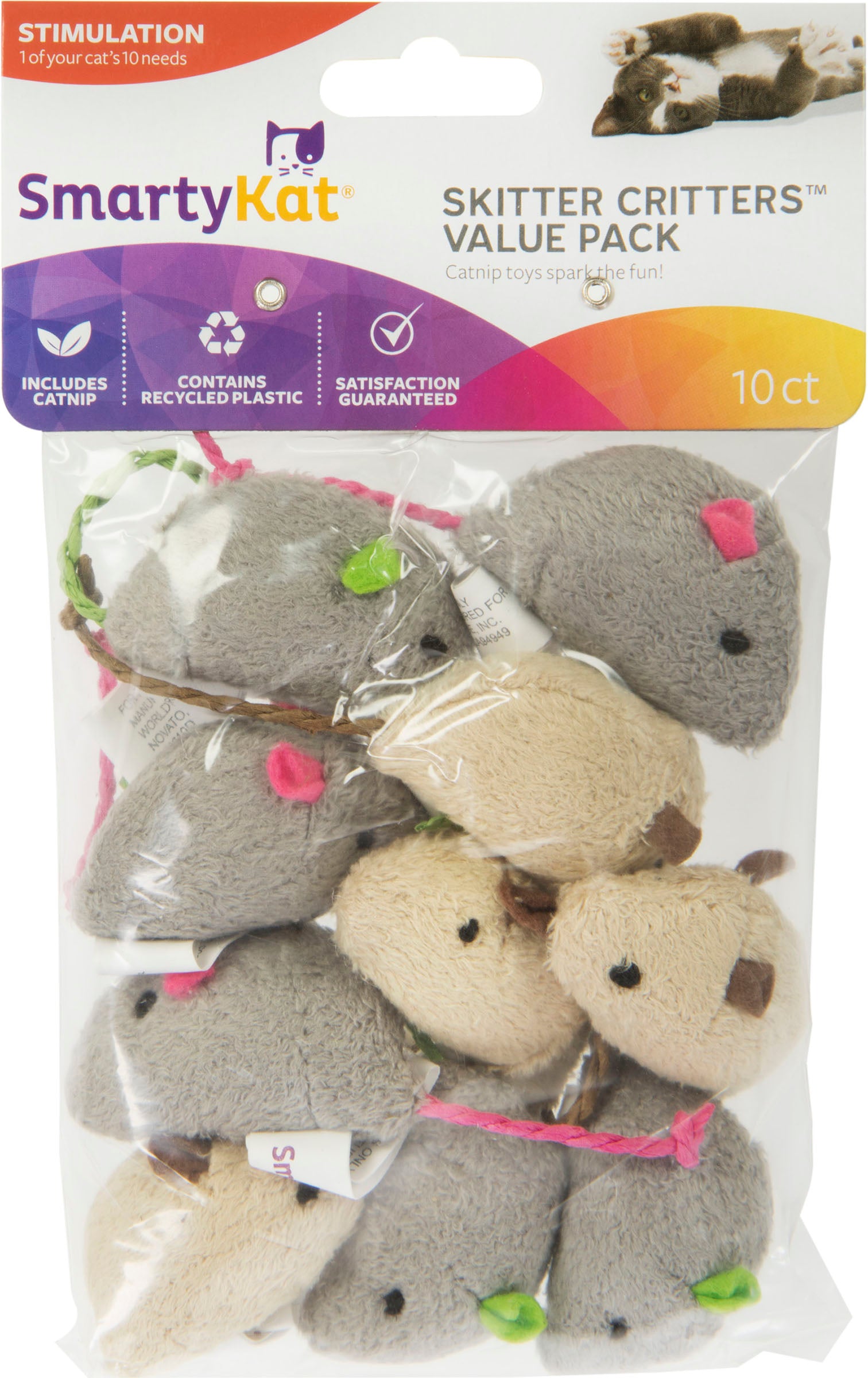 Smartykat Skitter Critters Value Pack Catnip Toys