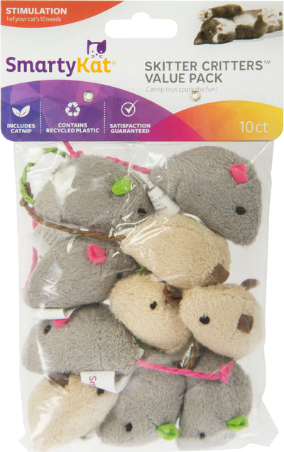 Smartykat Skitter Critters Value Pack Catnip Toys