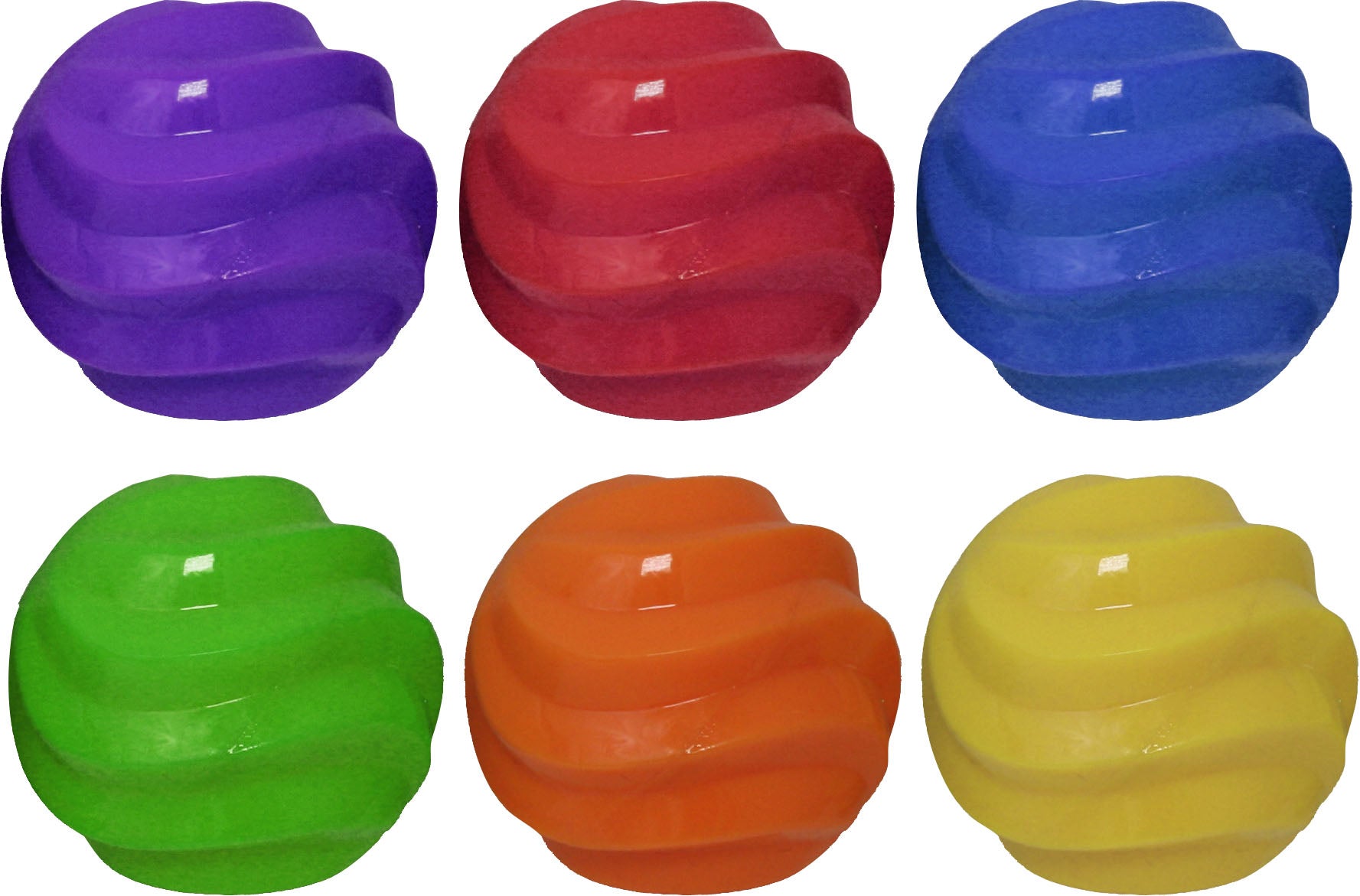 Multipet Ruff Enuff Rubber Spiral Ball