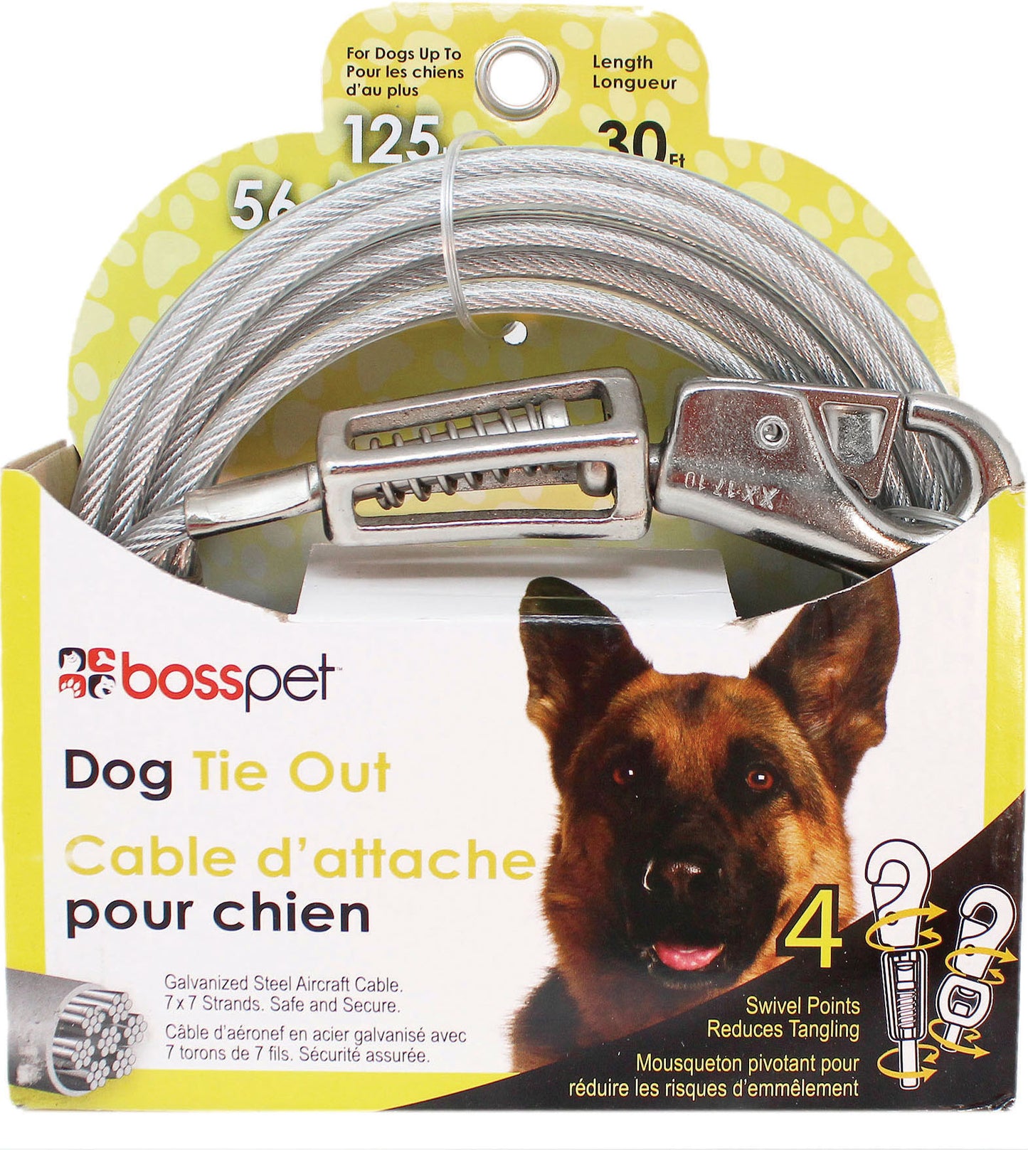 Boss Pet Tie-Out W/ Spring