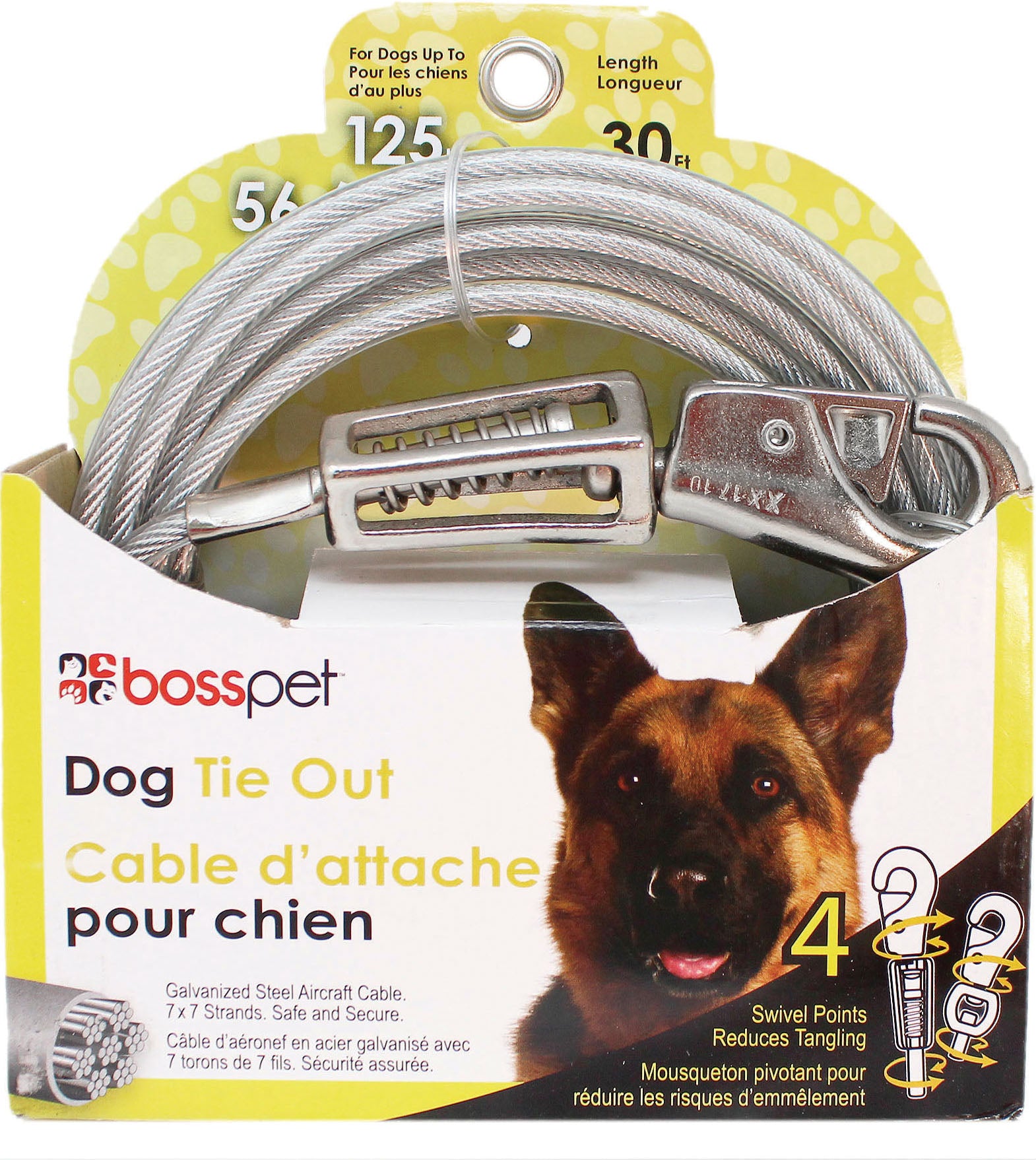 Boss Pet Tie-Out W/ Spring