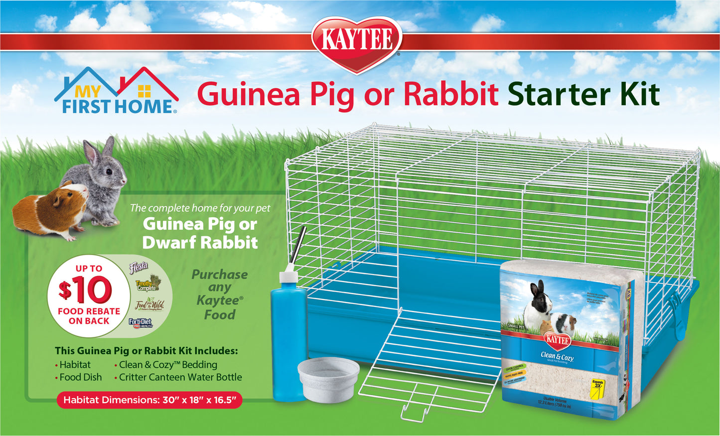 Kaytee My First Home Starter Kit Guinea Pig/Rabbit