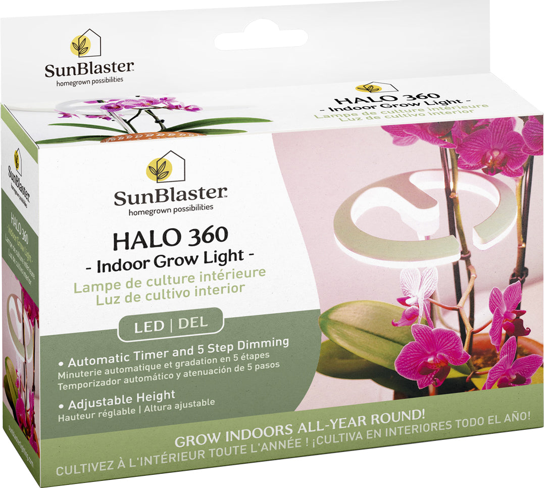 Halo 360 Indoor Led Grow Light W/Timer