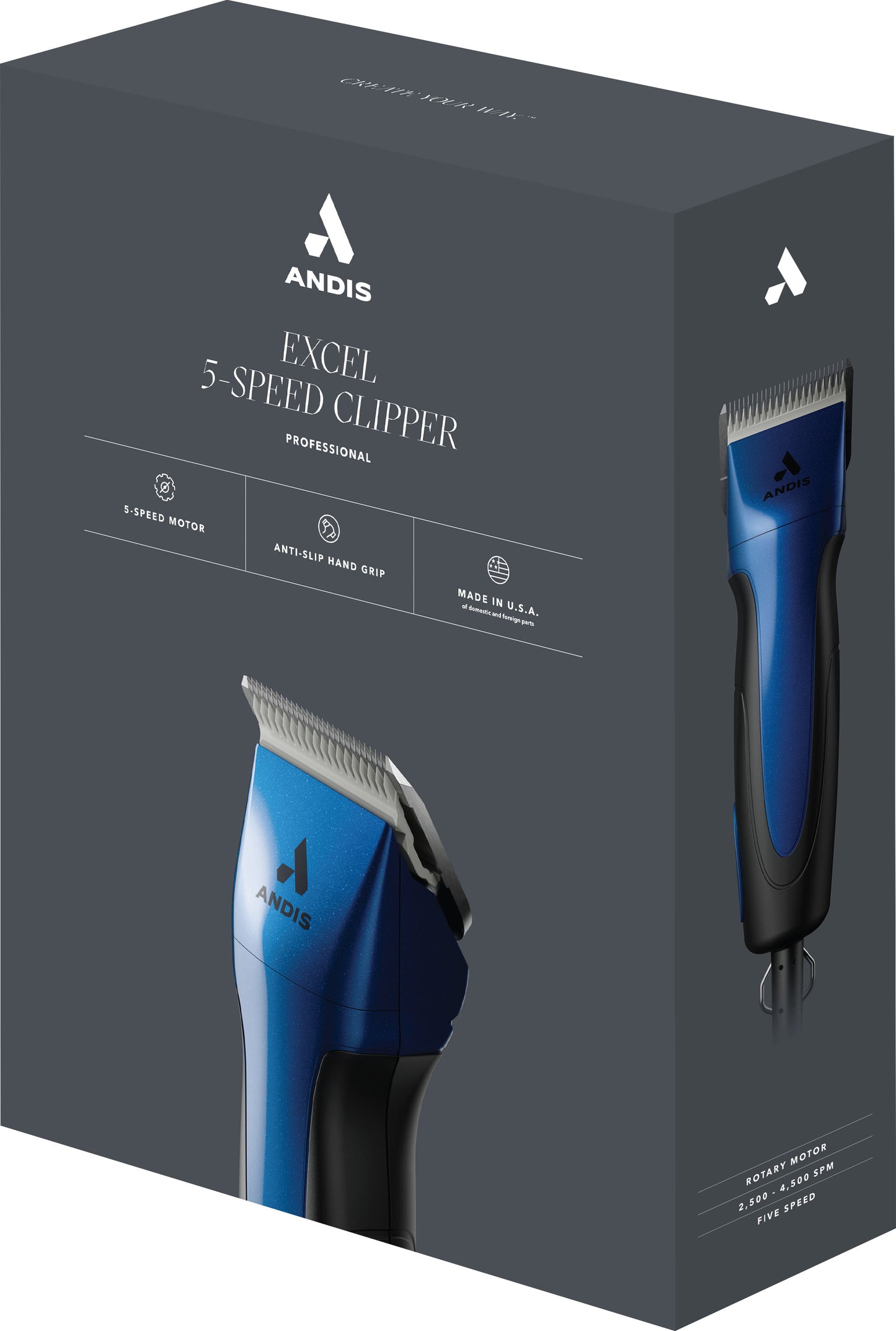 Andis Excel 5 Speed Clipper W/#10 Blade