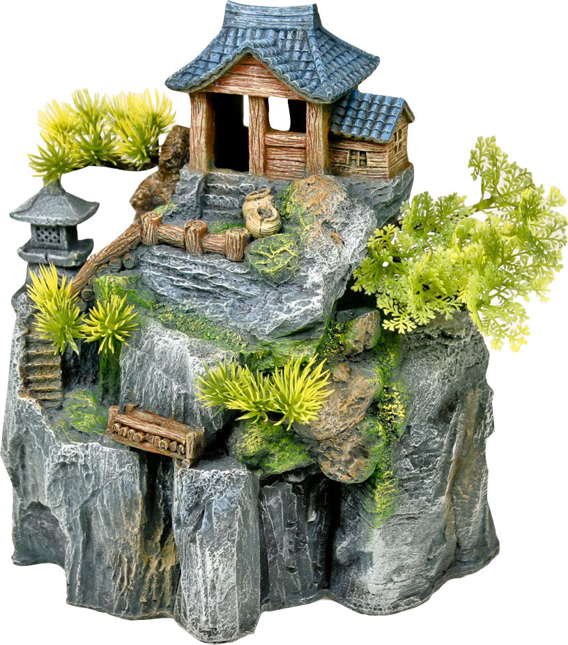 Exotic Environments Asian Cottage House With Bonsa