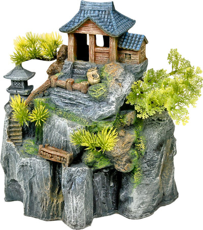 Exotic Environments Asian Cottage House With Bonsa