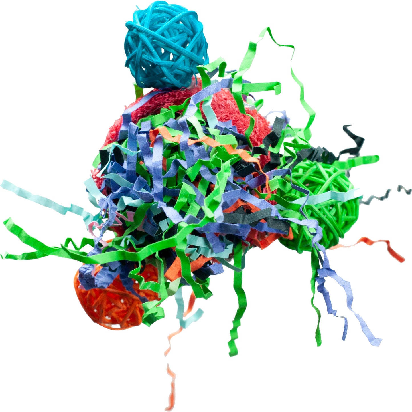 Loofah Celebration Chew Crinkle Paper & Vine Balls