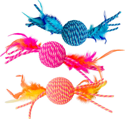 Spot Elasteeez Ball W/Feathers
