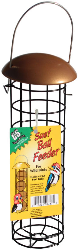 C&S Suet Ball Feeder W/Copper Top