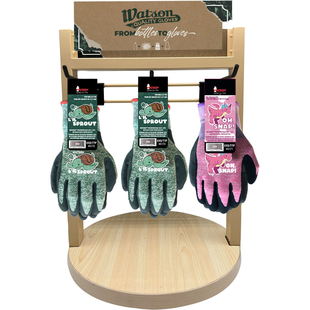 Watson Gloves Kids 6 Peg Counter Spinner Display