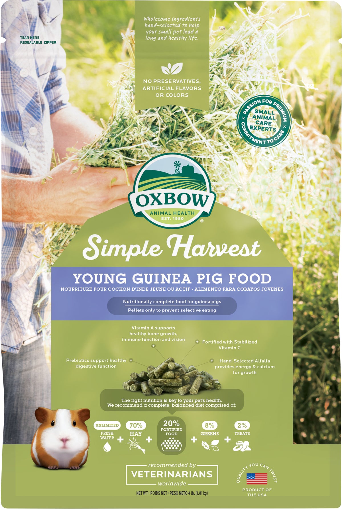 Simple Harvest Young Guinea Pig Food – Monster Pets