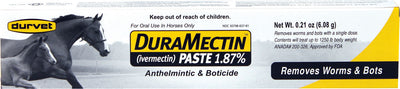 Durvet Duramectin Ivermectin Paste 1.87% For Horse