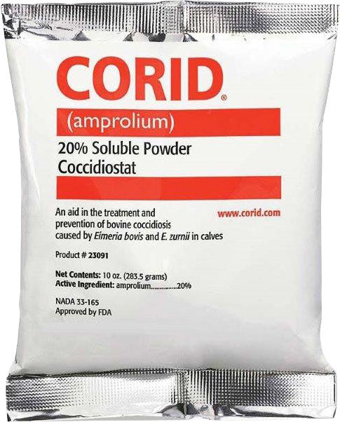Corid 20% Soluble Powder Coccidiostat For Calves