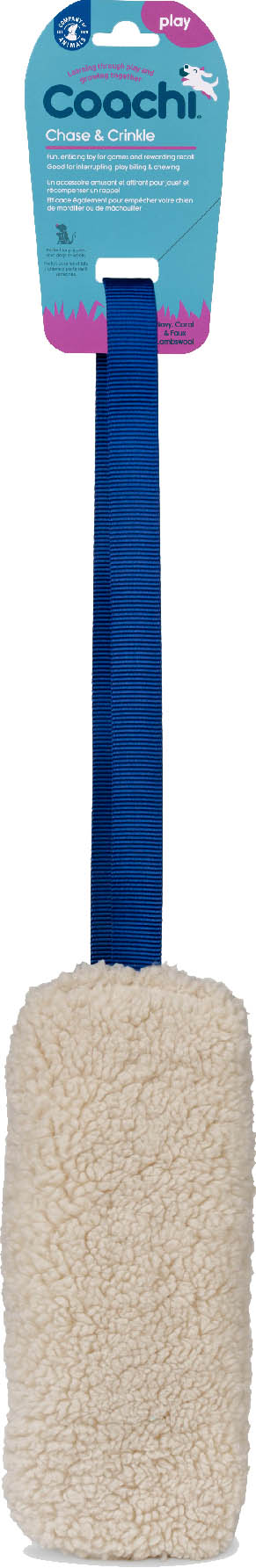 Coachi Chase & Crinkle Lambswool Play Toy