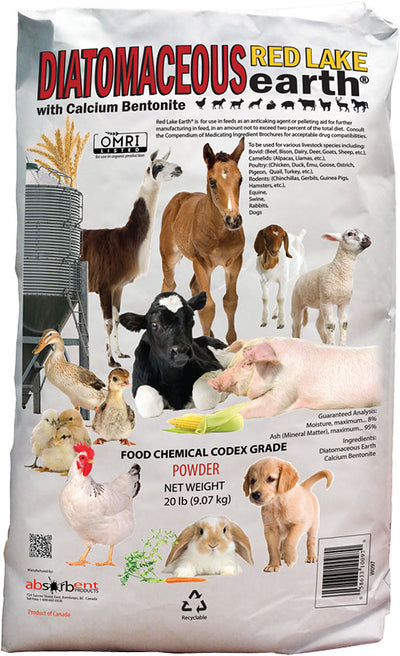 Red Lake Diatomaceous Earth W/Calcium Bentonite