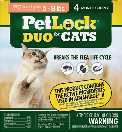 Petlock Ii Flea & Tick Control For Cats