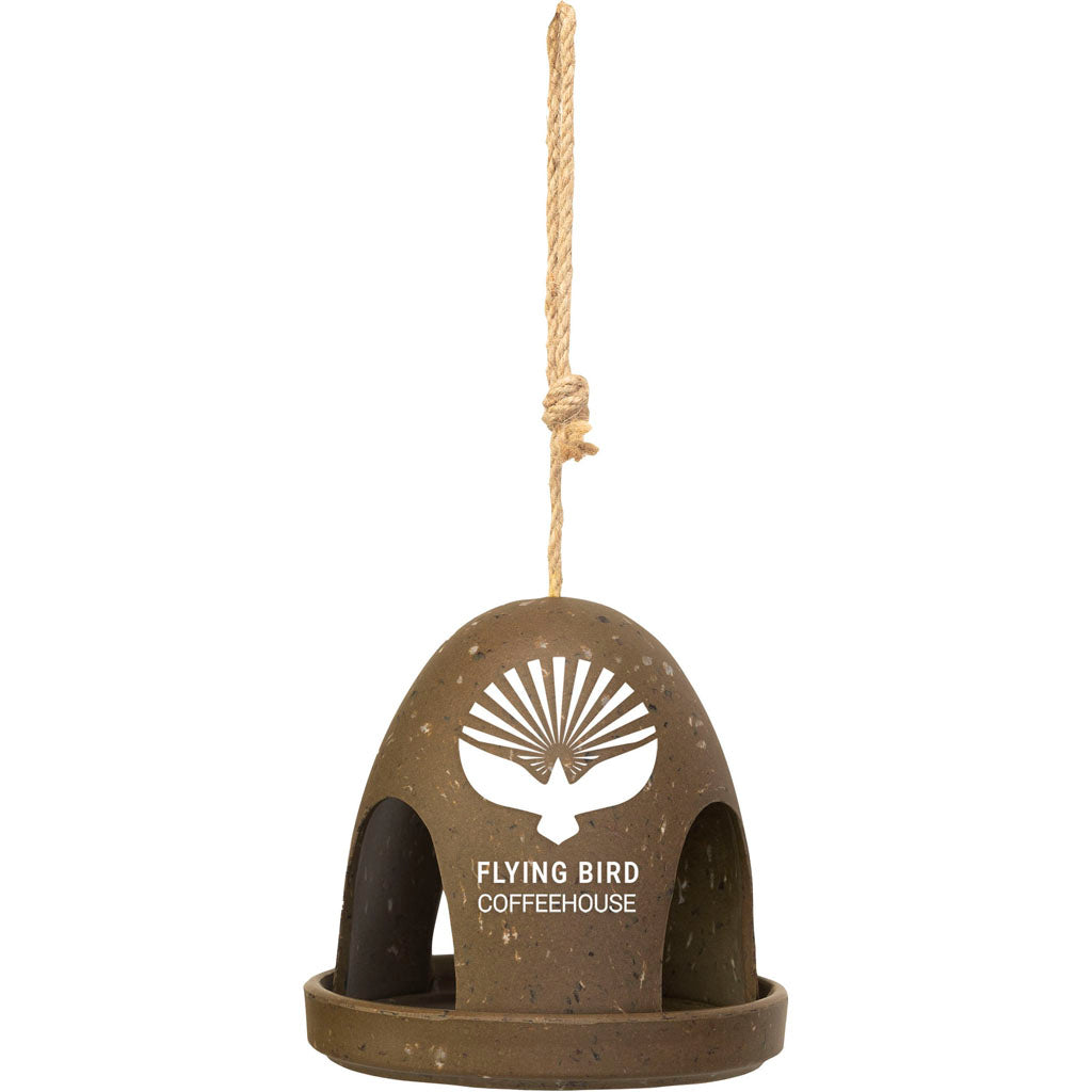Recycled Coffee Bean Fly-Thru Feeder