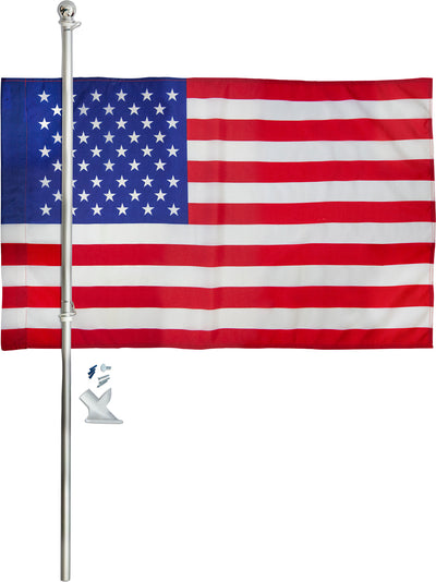 Vff Printed Polyester Us Flag Kit W/5' Alum. Pole