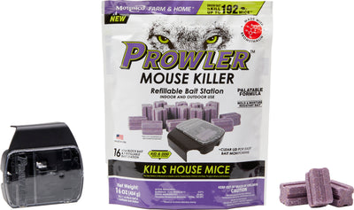 Prowler Mouse Bait Blocks With Bait Station Bag