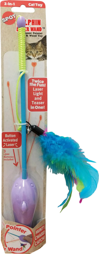 Spot Dolphin Laser Wand, 12", Colors vary, 1 each