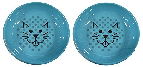 Van Ness Ecoware Cat Dish, 8-Ounce, (2 Pack), Assorted Colors