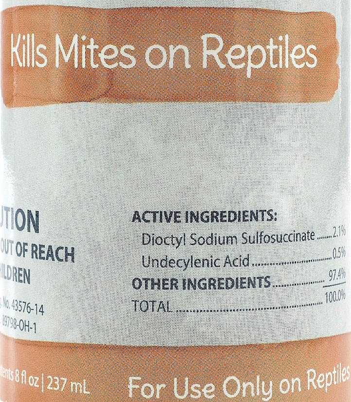 2) Natural Chemistry 11035 Reptile Lizard Spray Mite Parasite Relief - 8 oz Each